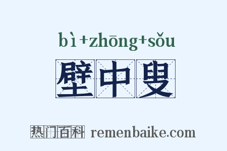 壁中叟是什么意思的图片